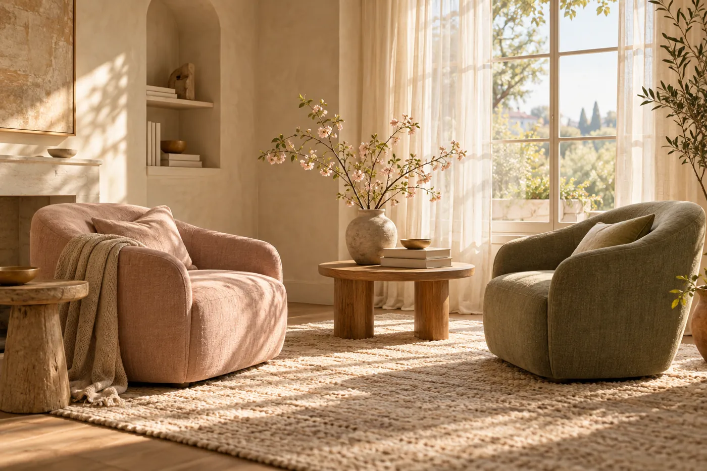 Warm conversational interior concept